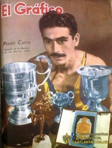 Como todos los ganadores de la Maratón de los Barrios, Pedro Caffa, triunfador en la edición 1945, tuvo su tapa en la prestigiosa revista deportiva