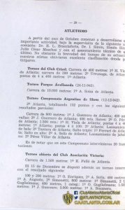 La Memoria y Balance del club de 1942 pasó revista a las primeras actividades de la disciplina recientemente incorporada, el atletismo